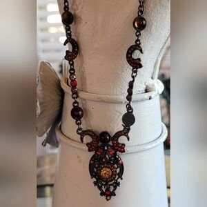 Beautiful red stone necklace.